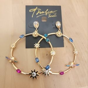 Thalia Sodi Celestial Hoop Drop Earrings